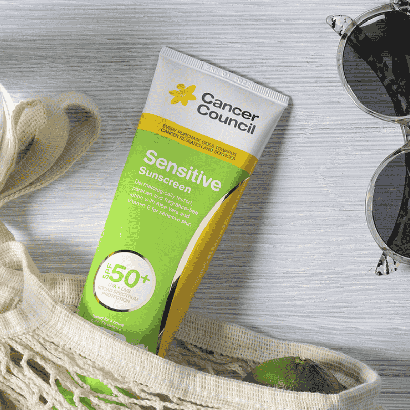 Kem Chống Nắng Dành Cho Da Nhạy Cảm Cancer Council Sensitive SPF50+ 110ml