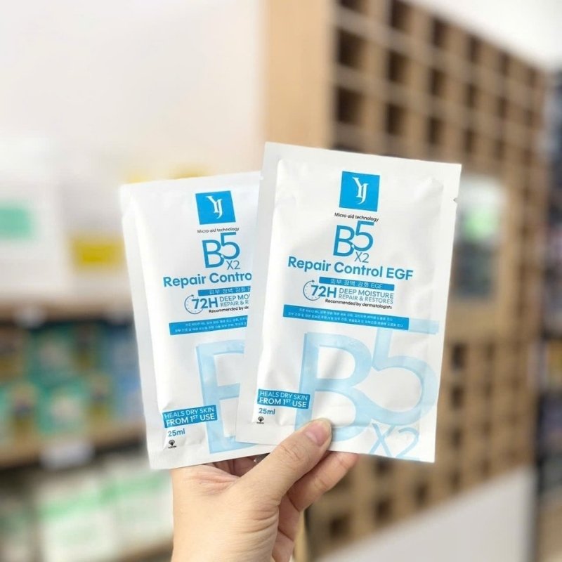 Mặt Nạ Giấy Cấp Ẩm Phục Hồi Da Yuejin B5X2 Repair Control EGF 25ml (Mẫu Mới)