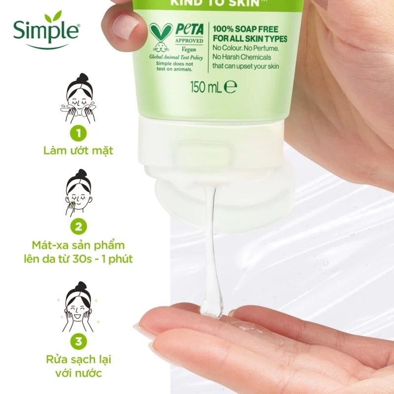 Sữa Rửa Mặt Simple Refreshing 150ml