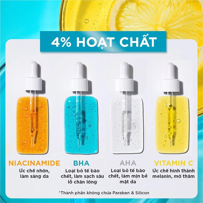 Tinh Chất Garnier Giảm Mụn Mờ Thâm Cho Da Dầu Bright Anti-Acne Booster 30ml (Mẫu Mới)