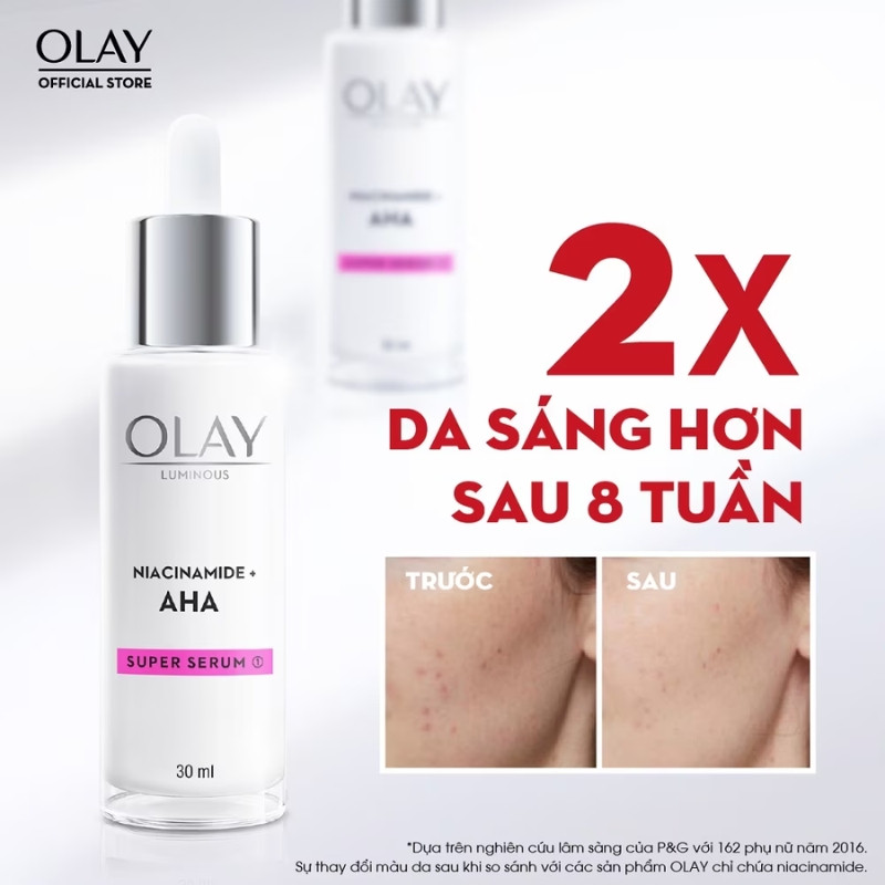 Tinh Chất Ngừa Lão Hóa Olay Luminous Niacinamide + AHA Super Serum 30ml