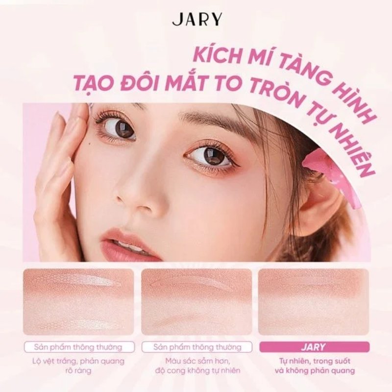 Miếng Dán Kích Mí Tàng Hình Jary Eyelid Tape 40 Miếng