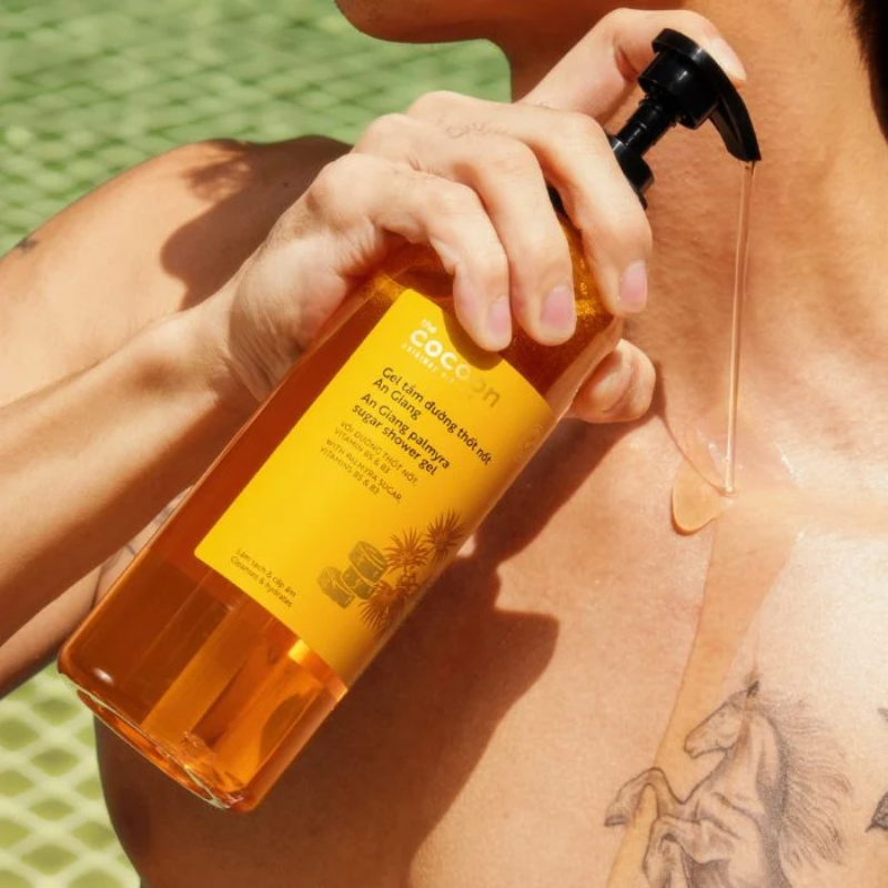 Gel Tắm Đường Thốt Nốt An Giang Cocoon Palmyra Sugar Shower Gel 500ml