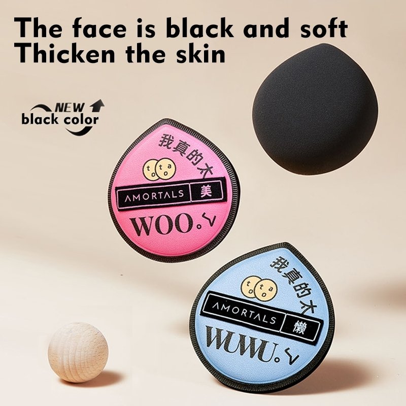 Set 2 Mút Trang Điểm Đánh Nền Bông Phấn Mềm Mịn Cao Cấp Amortals (Kèm Hộp Đựng)