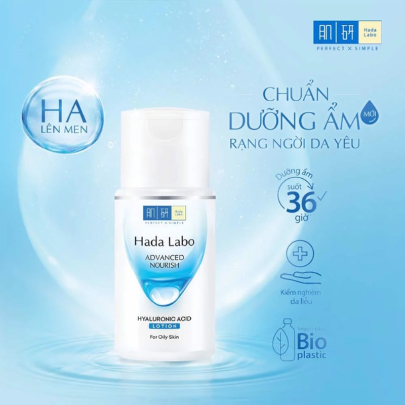 Dung Dịch Hada Labo Advanced Nourish Hyaluronic Acid Lotion For Oily Skin 100ml