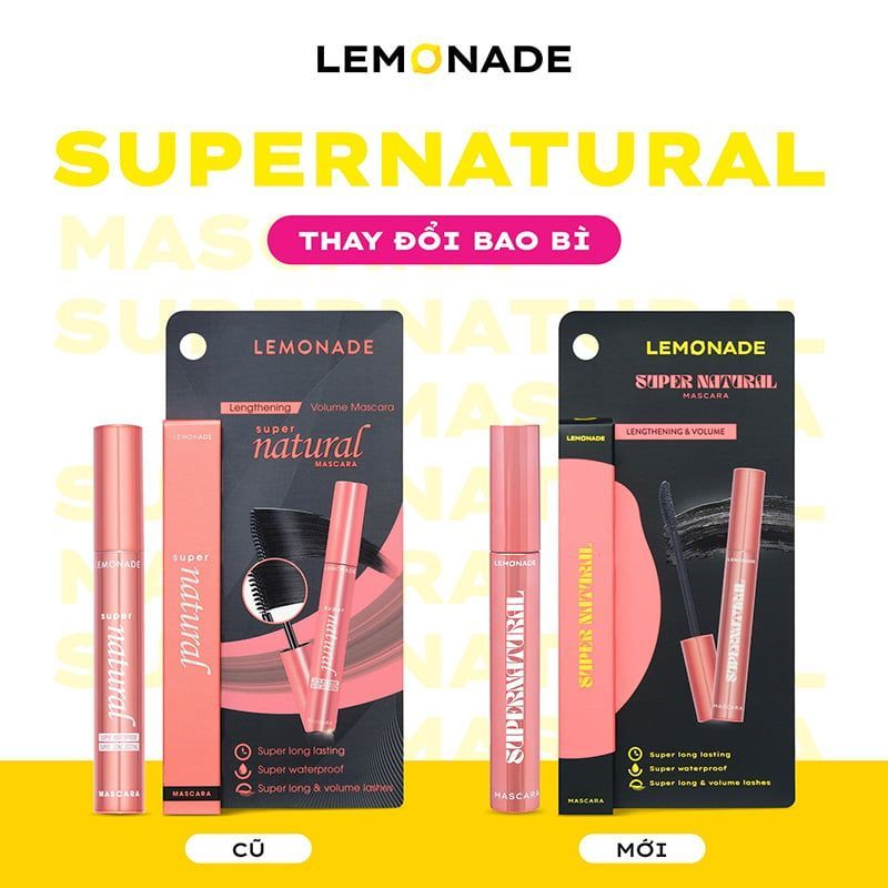 Mascara Làm Mi Cong Dày Lâu Trôi Lemonade Supernatural - Black