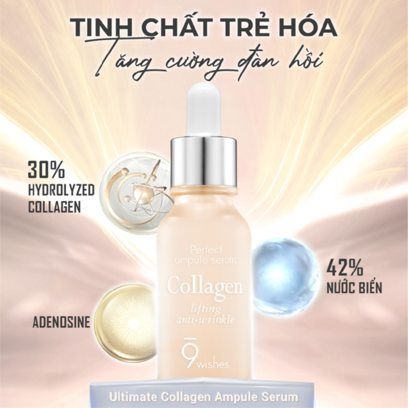 Tinh Chất Chống Lão Hóa 9Wishes Collagen Lifting Anti-Wrinkle 25ml