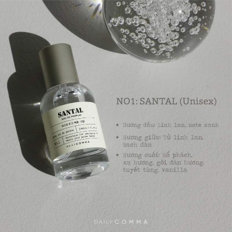 Nước Hoa Nữ Daily Comma Eau De Parfum 30ml