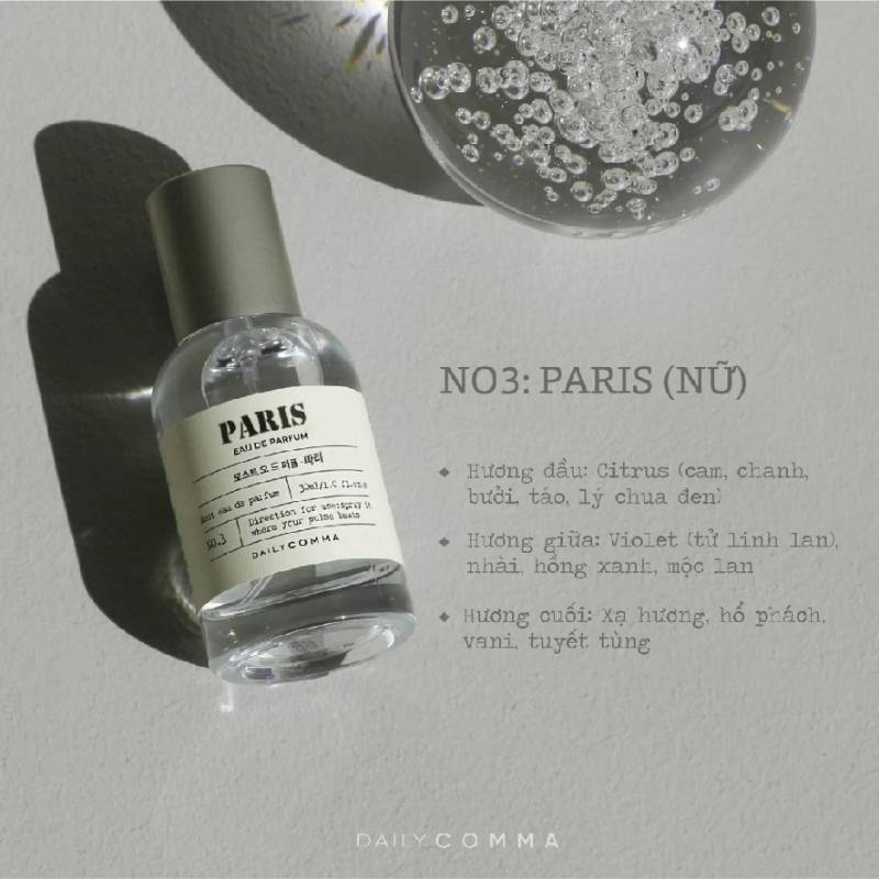 Nước Hoa Nữ Daily Comma Eau De Parfum 30ml