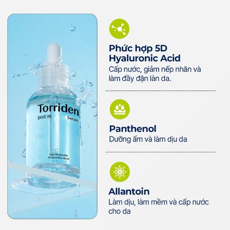 Serum Siêu Cấp Nước Và Phục Hồi Torriden Dive In (Nhập Khẩu