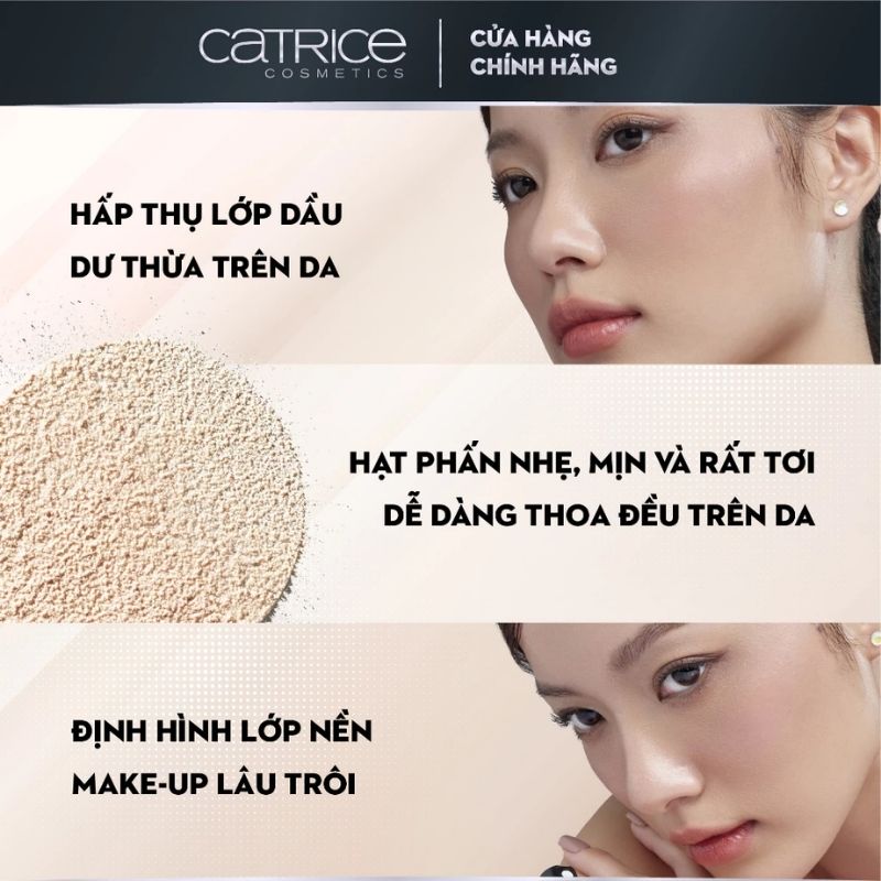 Phấn Phủ Dạng Bột Catrice True Skin Mineral Loose Powder 4,5g - 010 Transparent Malt