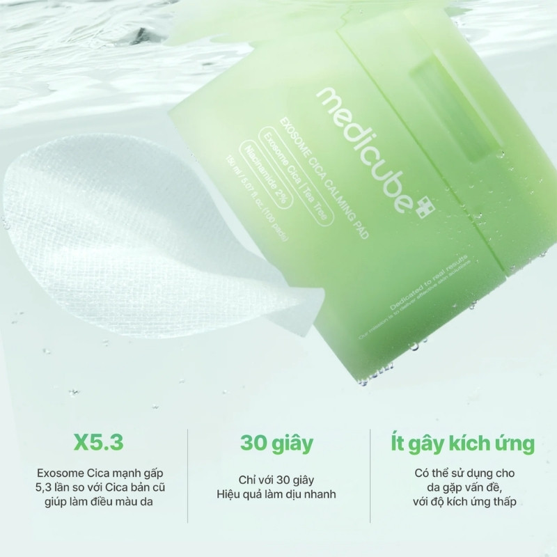Toner Pad Medicube Exosome Cica Calming 150ml (100 Miếng)