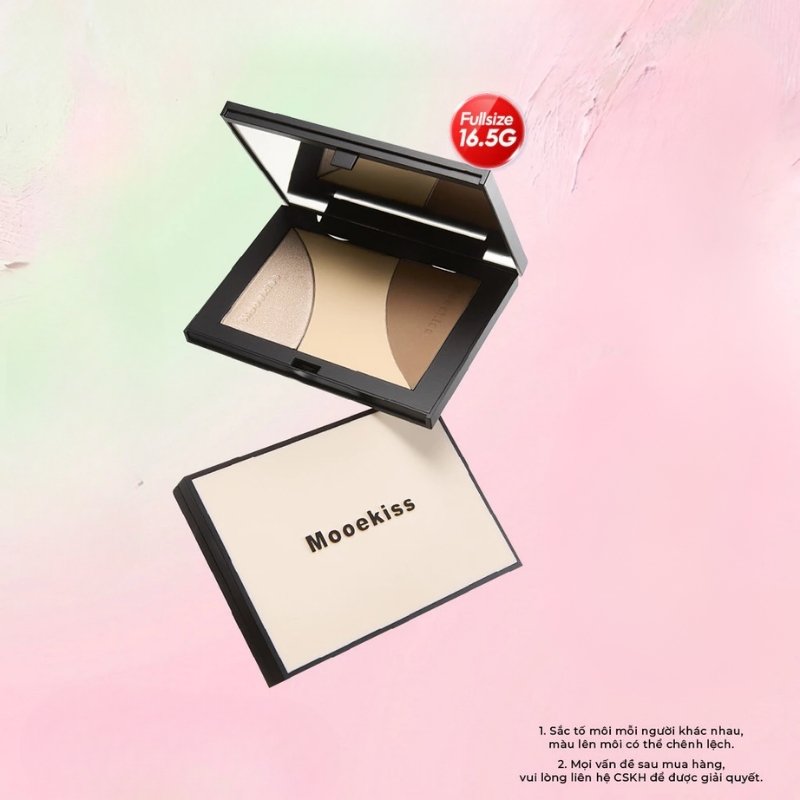 Bảng Phấn Tạo Khối 3 Màu Mooekiss Three-Color Contouring Palette 16.5g - 01