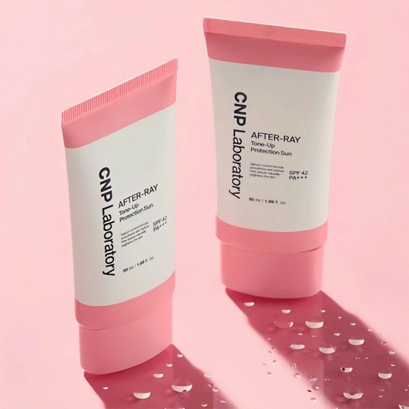 Kem Chống Nắng CNP After Ray Watery Tone Up Sun SPF50+ 50ml (Hồng Nhạt)