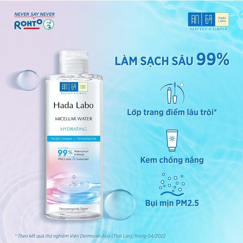 Nước Tẩy Trang Hada Labo Sạch Sâu Dưỡng Ẩm Micellar Water Hydrating