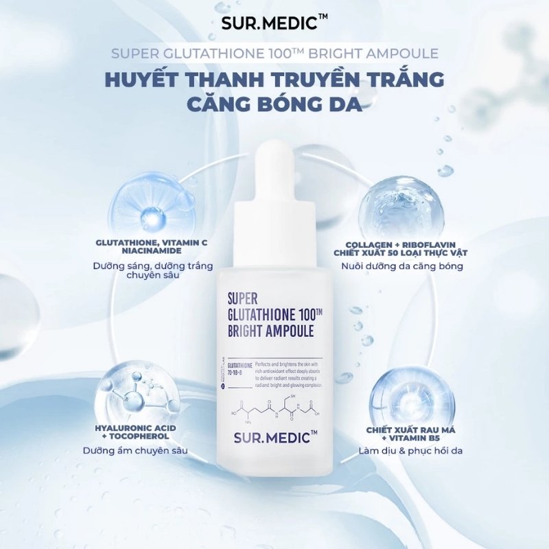 Tinh Chất Sur.Medic Super Glutathione 1000 Bright Ampoule 32ml