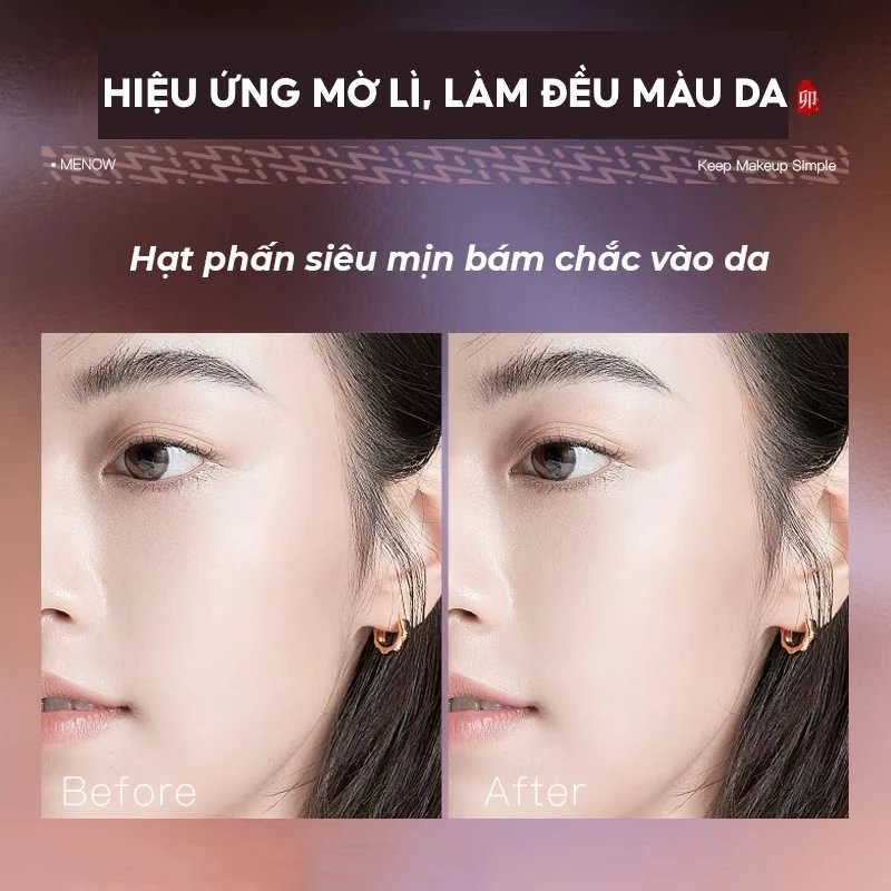 Phấn Phủ Dạng Nén Trong Suốt Menow Matte Tuttle Compact Powder 8,5g (Vietnam Edition)