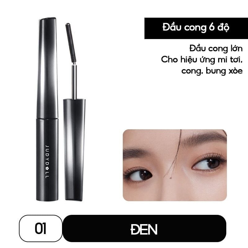 Mascara Làm Cong, Dài & Tơi Mi, Chống Nước Judydoll Curling Iron Mascara (Mẫu Mới)