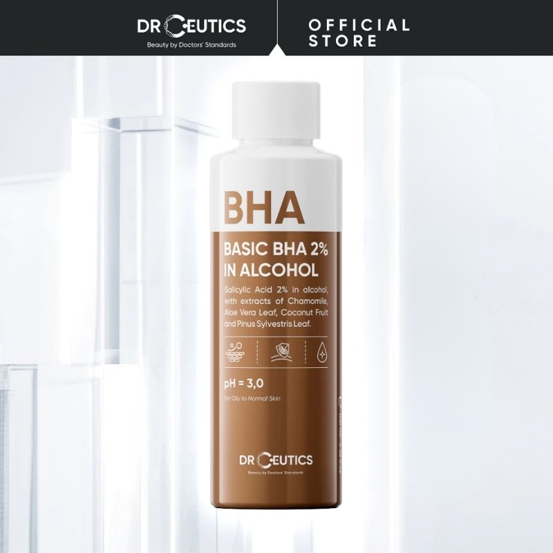 Nước Cân Bằng Tẩy Tế Bào Chết DrCeutics 2% BHA Basic BHA 2% In Alcohol 100ml