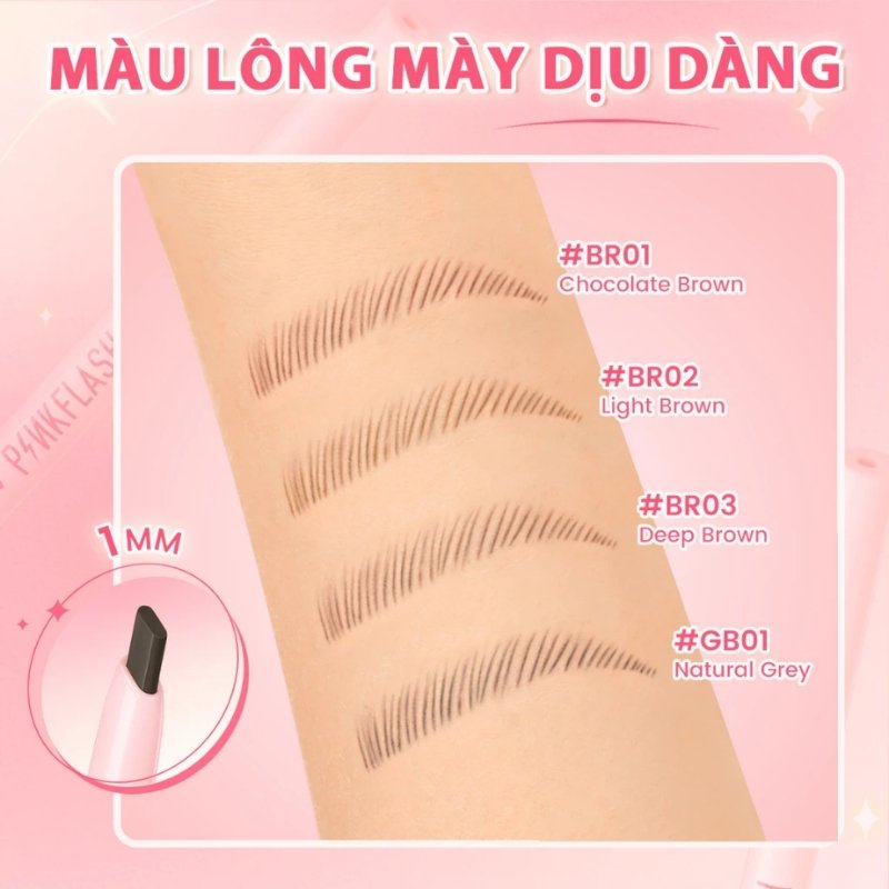 Chì Kẻ Mày Pinkflash Skinny Eyebrow Pencil