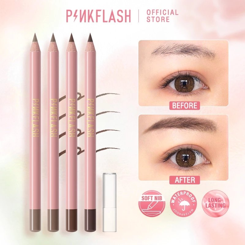 Chì Kẻ Mày Mềm Mịn Chống Trôi Pinkflash Waterproof Auto Eyebrown Pencil