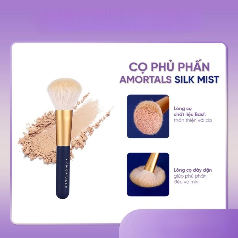 Cọ Phủ Phấn Amortals Ultra Fine Silk Mist Loose Powder Brush