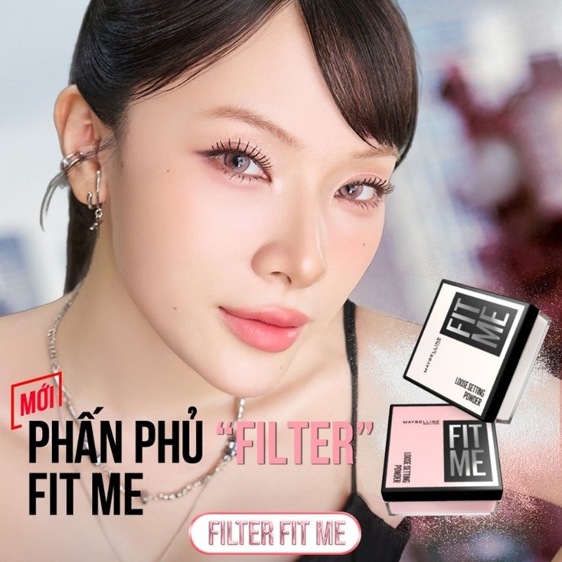 Phấn Phủ Maybelline Dạng Bột Kiềm Dầu Brightening Setting Powder 10g - 02 Màu Hồng