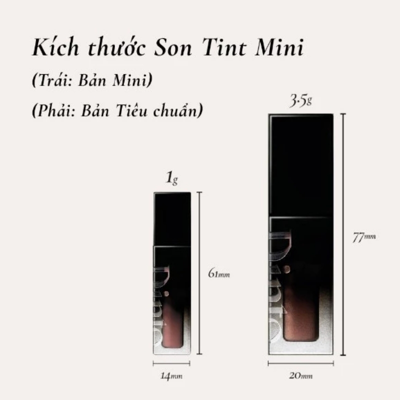 (Mini) Son Kem Bóng Thuần Chay Dinto Blur Glowy Lip Tint 1g