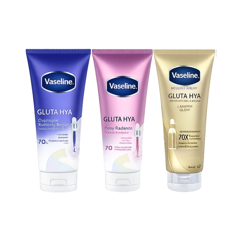 Dưỡng Thể Vaseline Sáng Da Ban Đêm Gluta-Hya Serum Burst Lotion 70X 300ml (Mẫu Mới)