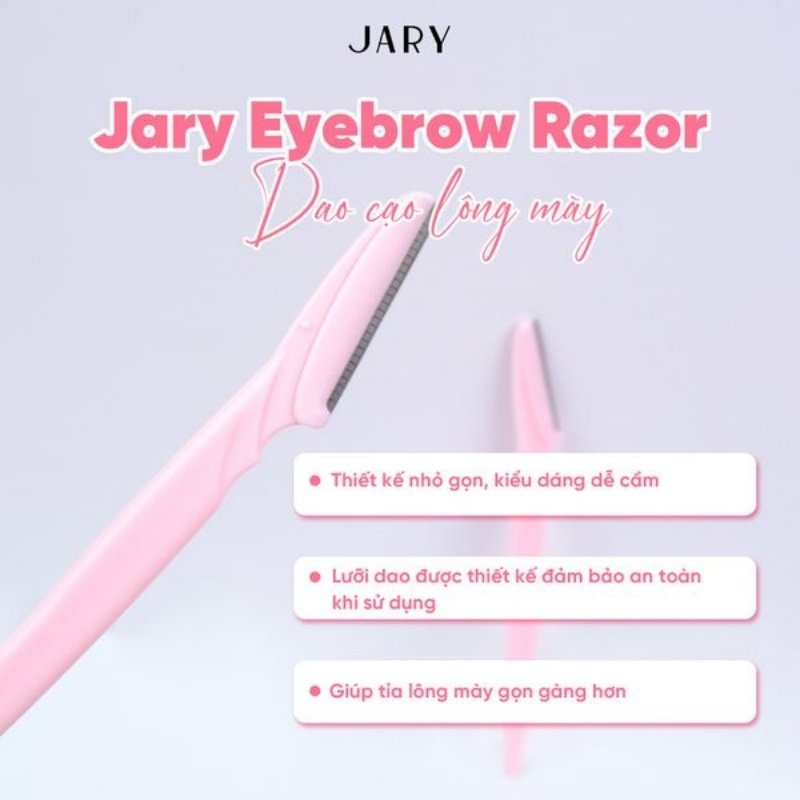 Set 3 Dao Cạo Lông Mày Nhựa Jary Eyebrow Razor - ER02