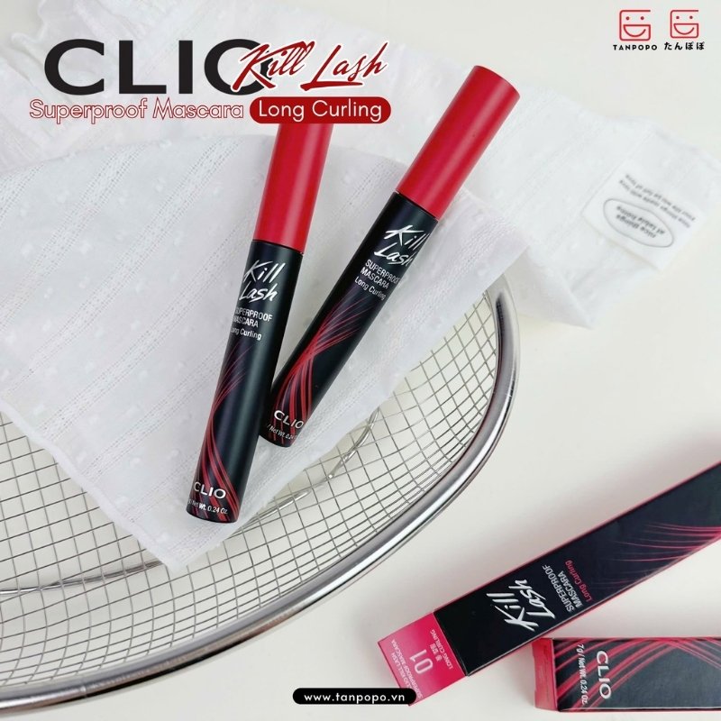 Mascara Clio Kill Lash Superproof 7g - 01 Long Curling