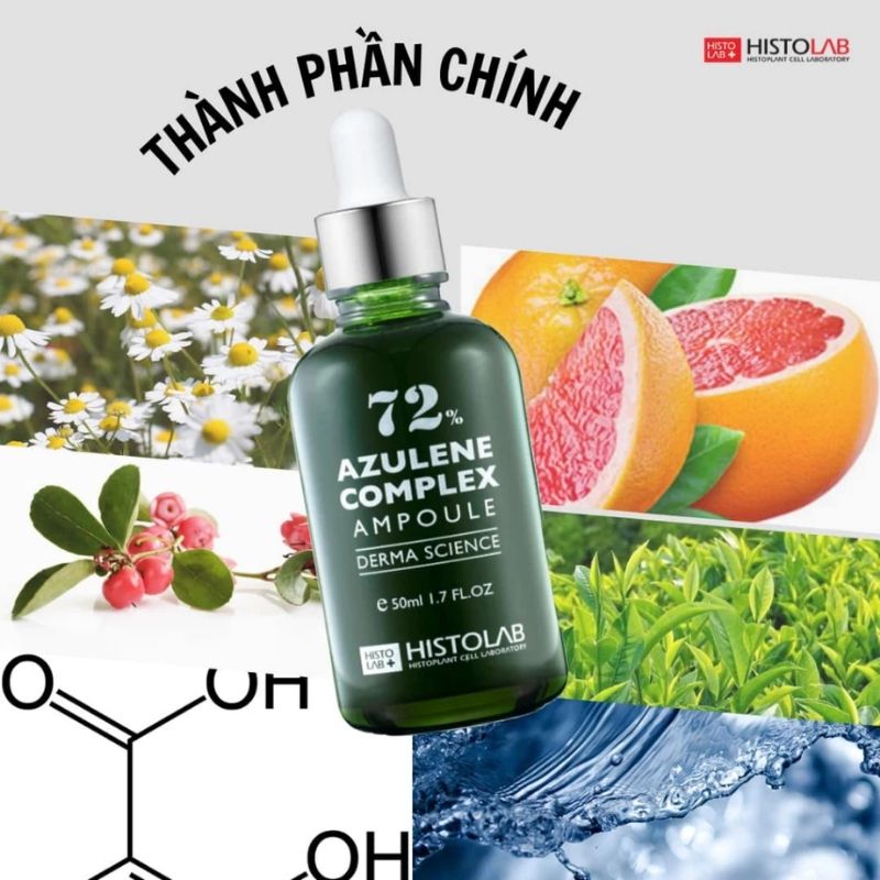 Tinh Chất Đặc Trị Mụn Và Kiểm Soát Nhờn Histolab 72% Azulene Complex 50ml