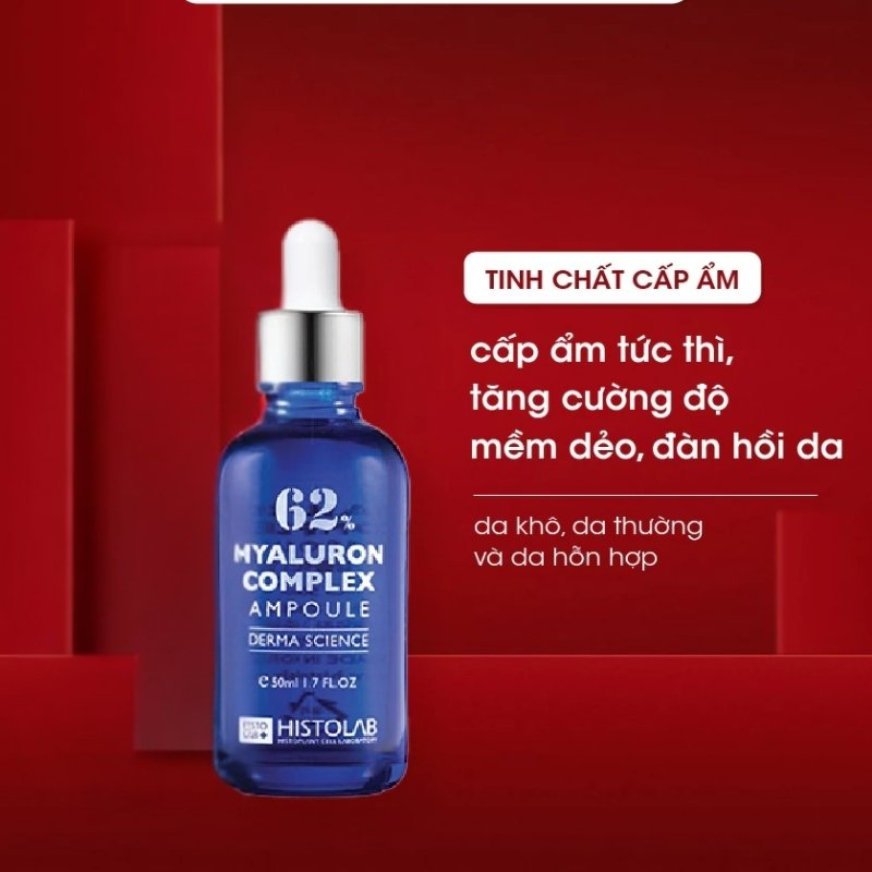 Tinh Chất Dưỡng Ẩm Histolab 62% Hyaluron Complex Ampoule 50ml