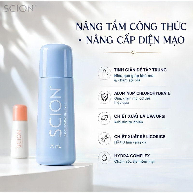 Lăn Khử Mùi NuSkin Scion Brightening Roll On 75ml (Mẫu Mới)