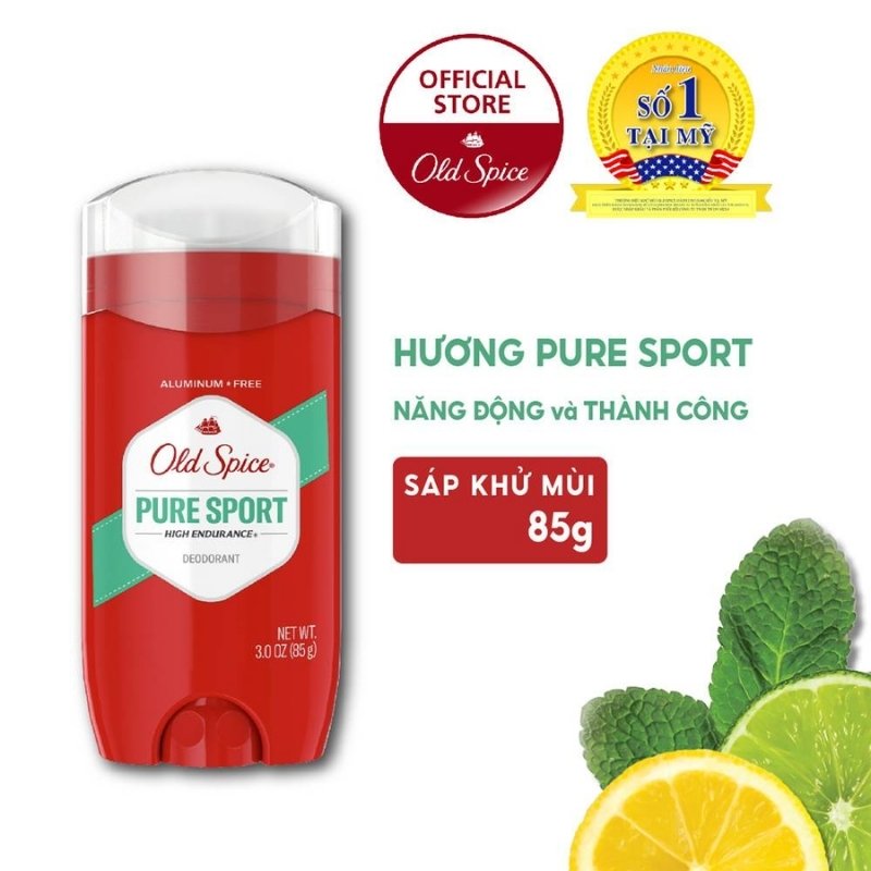 Sáp Khử Mùi Nam Old Spice 85g (Nhập Khẩu) (Sáp Xanh)