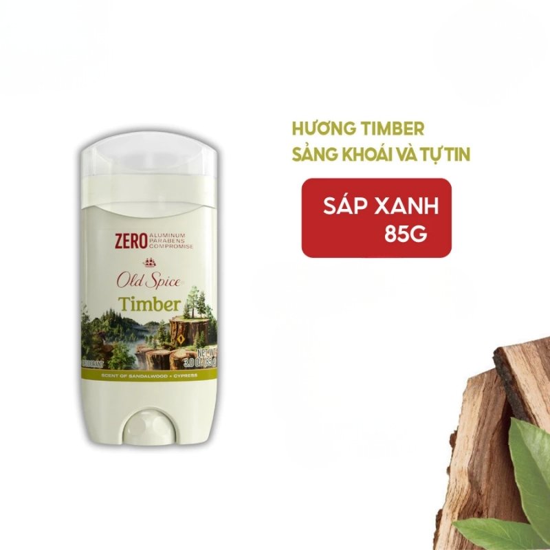 Sáp Khử Mùi Old Spice 85g (Sáp Xanh) (Nature Collection) (Nhập Khẩu Mỹ)