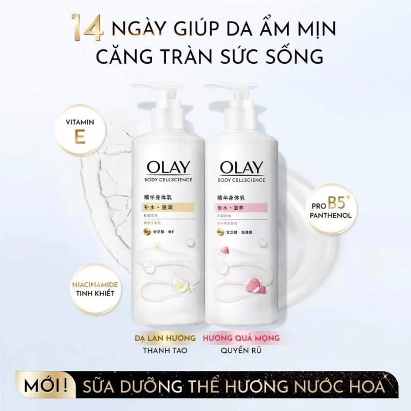 Sữa Dưỡng Thể Olay Body Cellscience B5+ Moisturizing 260g