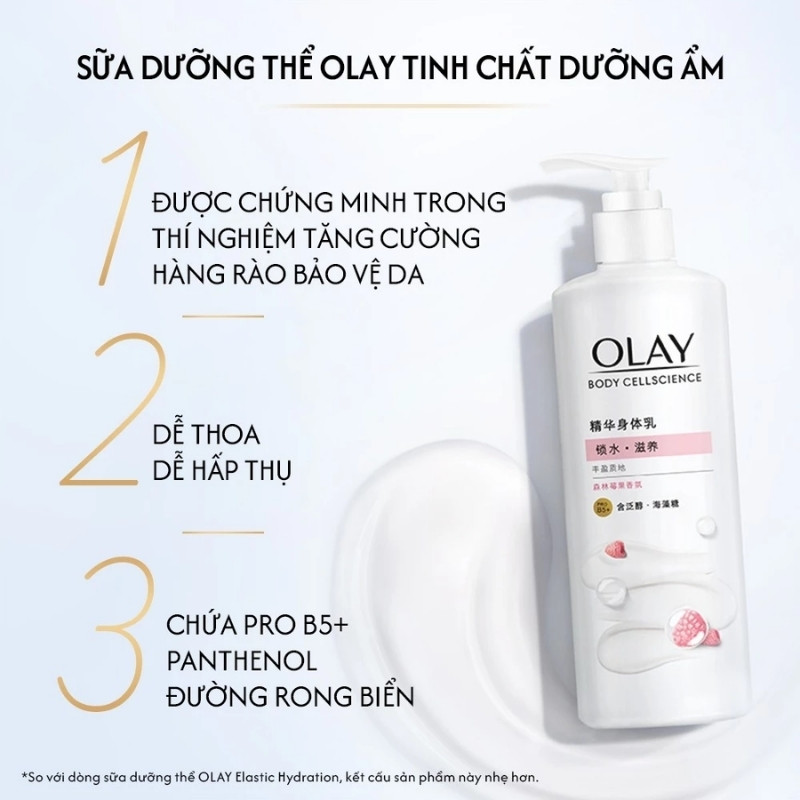 Sữa Dưỡng Thể Olay Body Cellscience B5+ Moisturizing 260g