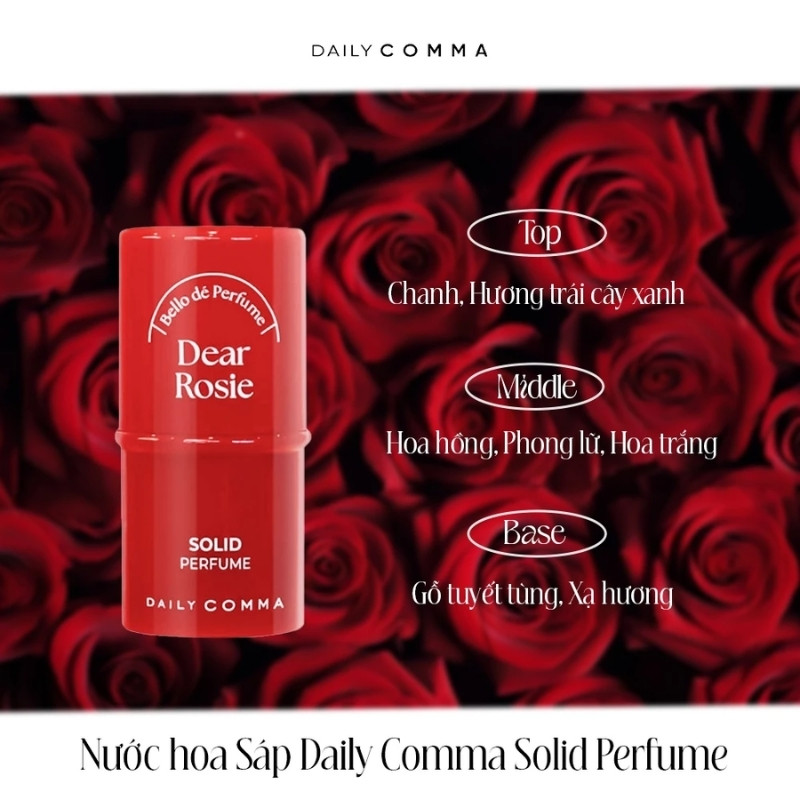 Nước Hoa Sáp Daily Comma Solid Perfume 4,7g
