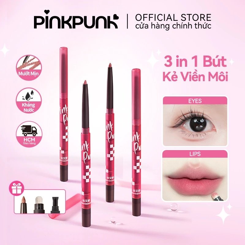 Chì Kẻ Viền Môi 3in1 PinkPunk Lip Liner