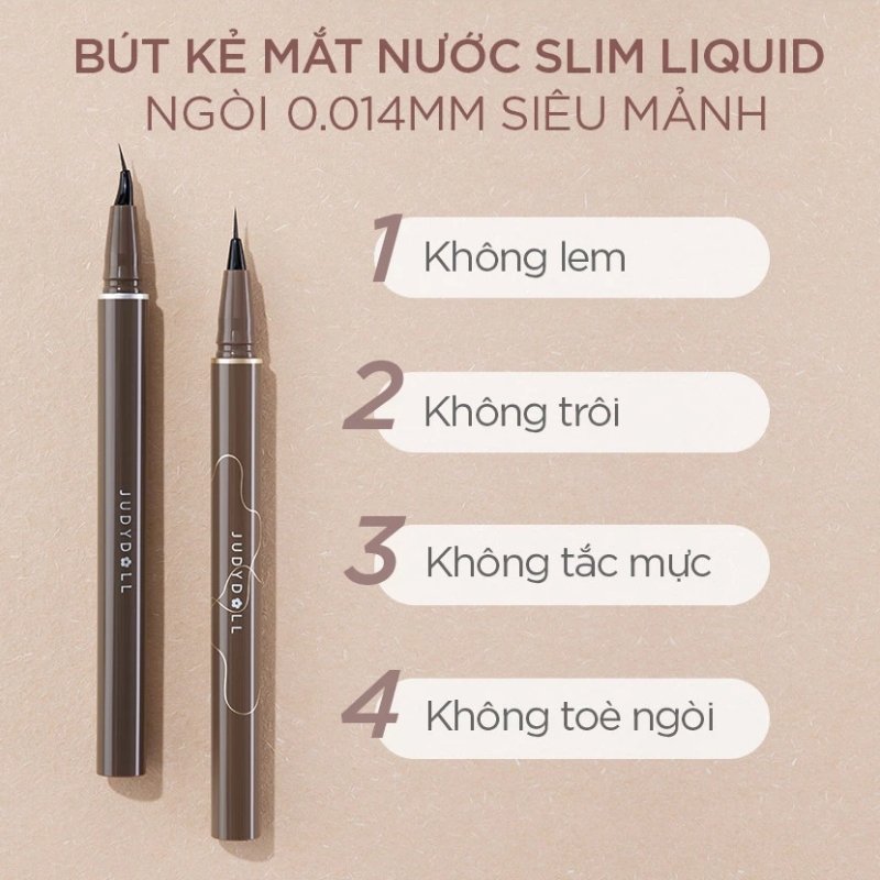Bút Kẻ Mắt Nước Judydoll Slim Liquid Eyeliner 400mg