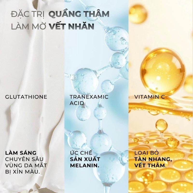 Set Kem Mắt Mary & May Glutathione Eye Cream Special Set (30g+12g x2)