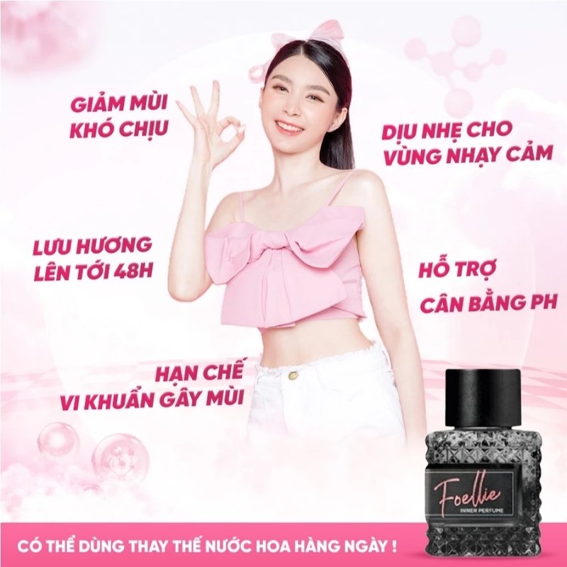 Nước Hoa Vùng Kín Foellie 10ml (Nhập Khẩu) - Bijou (Đen)