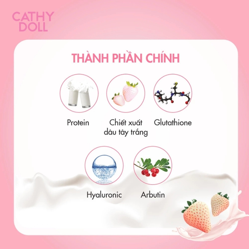 Tẩy Tế Bào Chết Toàn Thân Cathy Doll White Milk Shine 320ml