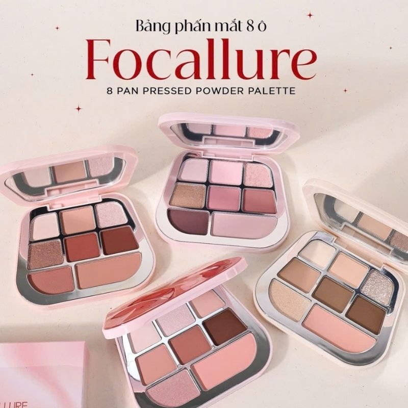 Bảng Phấn Mắt 8 Ô Focallure 8 Pan Pressed Powder Palette