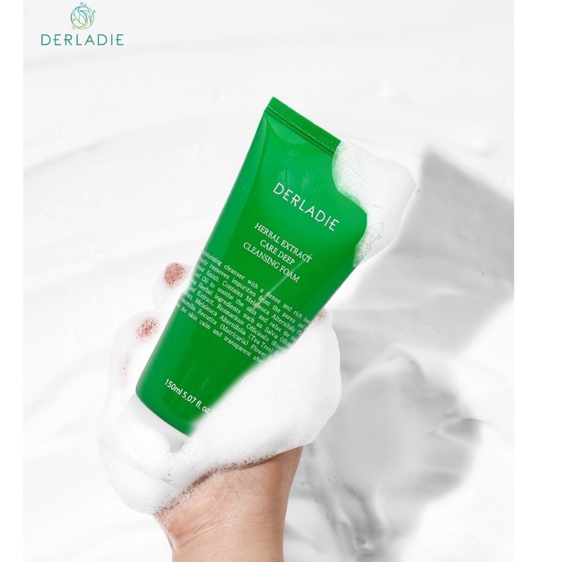 Sữa Rửa Mặt Derladie Herbal Extract Care Deep Cleansing Foam 150ml