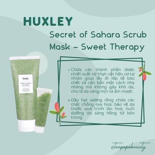 TẨY DA CHẾT HUXLEY SECRET OF SAHARA SCRUB MASK - SWEET THERAPY