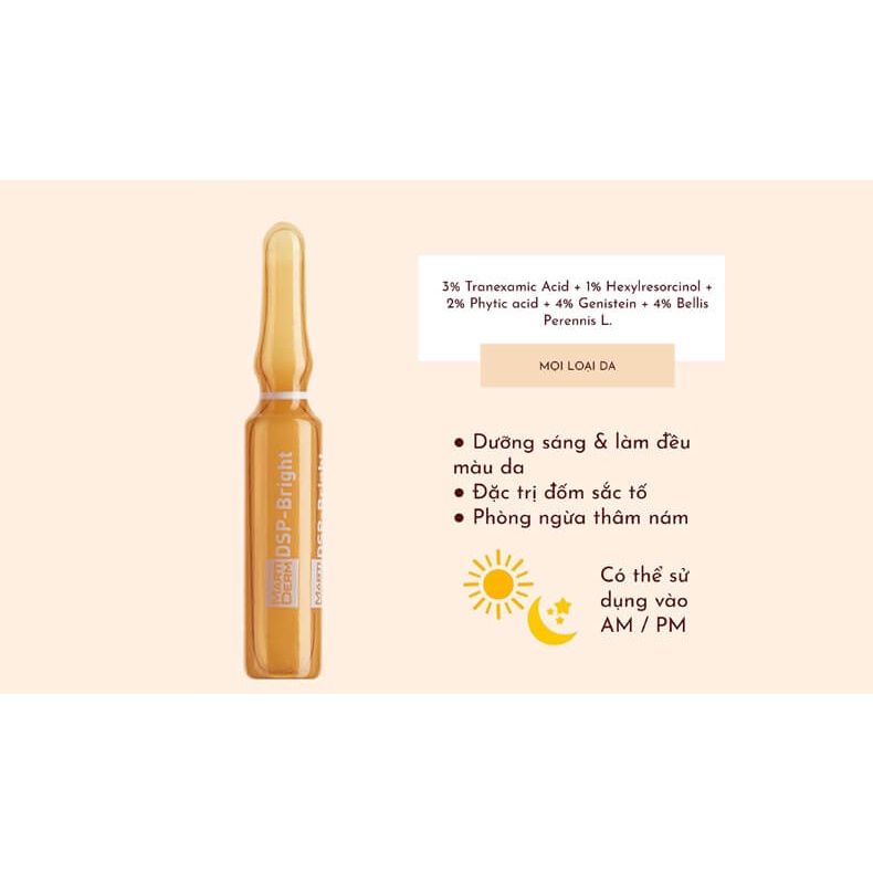 Tinh Chất MartiDerm Pigment Zero Dsp Bright 2ml