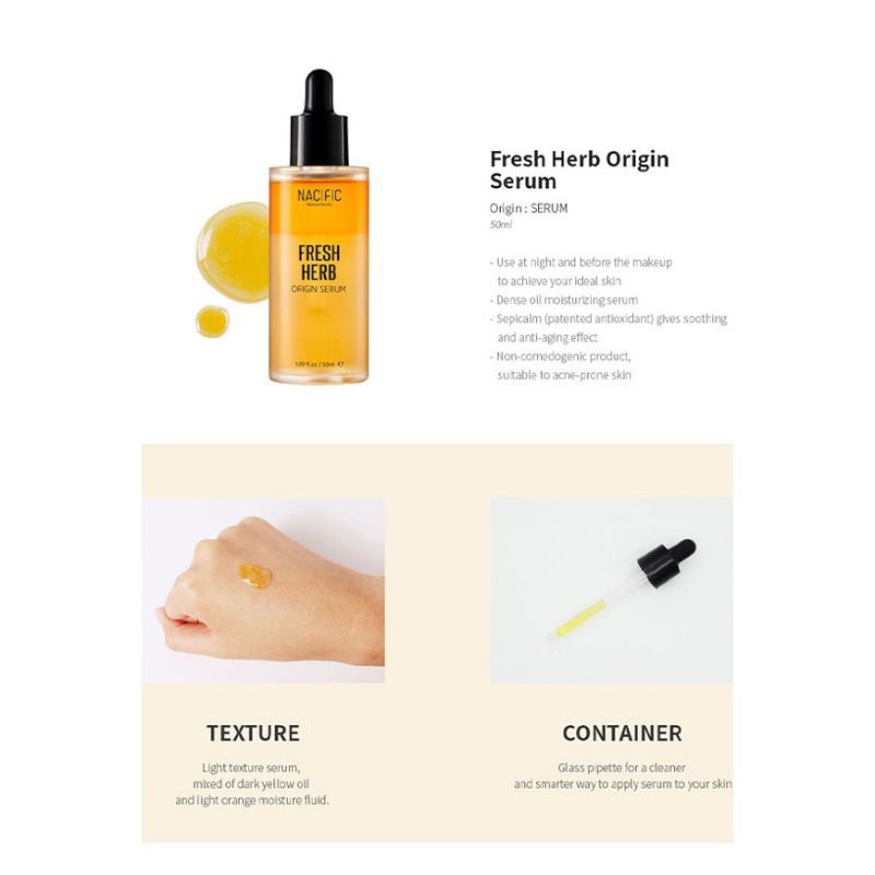 Tinh Chất Nacific Fresh Herb Origin 20ml