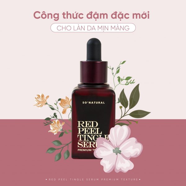 Tinh chất Trị Mụn So Natural Red Peel Tingle Serum Premium Texture 20ml